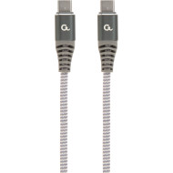 Кабель CABLEXPERT Premium USB 2.0 Type-C/Type-C PD 100W 1.5м Gray (CC-USB2B-CMCM100-1.5M)