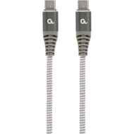 Кабель CABLEXPERT Premium USB 2.0 Type-C/Type-C PD 60W 1.5м Gray (CC-USB2B-CMCM60-1.5M)