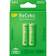 Аккумулятор GP Rechargeable AA 2600mAh 2шт/уп (270AAHCE-EB2)