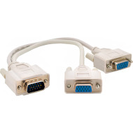 Сплиттер VOLTRONIC VGA - 2xVGA White (YT-S VGA(M)/2VGA(F)-0.2MW)