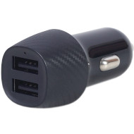 Автомобильное зарядное устройство GEMBIRD 2xUSB-A, 4.8A Black (TA-U2C48A-CAR-01)