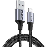 Кабель UGREEN US199 USB-A to Lightning MFi 1м Black (60156)