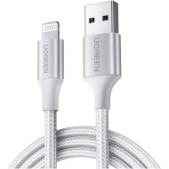 Кабель UGREEN US199 USB-A to Lightning MFi 1м White (60161)