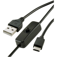 Кабель RASPBERRY PI USB-A to USB-C 1.5m (RA607)