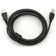 Кабель-подовжувач RITAR USB 2.0 AM/AF, 1 ферит 1м Black