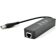 Мережевий адаптер з USB хабом VOLTRONIC YT-3H3+1