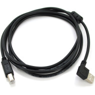 Кабель RITAR USB 2.0 AM/BM, угловой, 1.5м Black