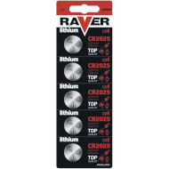 Батарейка RAVER by EMOS Lithium Cell CR2025 5шт/уп