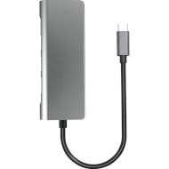 Порт-реплікатор PROLOGIX USB3.1 Type-C to HDMI+2xUSB3.0+USB-C PD+LAN+TF+SD (PR-WUC-105B)
