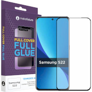 Защитное стекло MAKE Full Cover Full Glue для Galaxy S22 (MGF-SS22)
