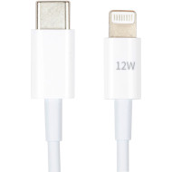 Кабель POWERPLANT USB-C - Lightning 12W 1м White (CA913275)