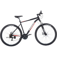 Велосипед гірський TRINX Majestic M100 Pro 21"x29" Matt Black/Red/White (2022)