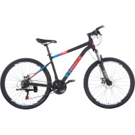 Велосипед гірський TRINX Majestic M116 19"x26" Matt Black/Blue/Red (2022)
