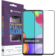 Защитное стекло MAKE Full Cover Full Glue для Galaxy A53 (MGF-SA53)