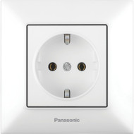 Розетка электрическая PANASONIC Arkedia Slim 2P+E Complete White (WNTC02022WH-UA)