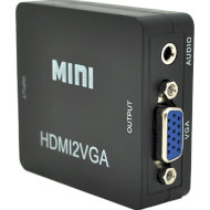 Конвертер видеосигнала VOLTRONIC Mini HDMI - VGA+Audio Black (YT-CM-HDMI/VGA-B)