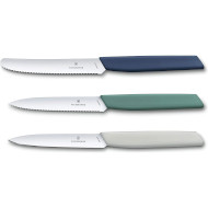 Набор кухонных ножей VICTORINOX Swiss Modern Paring Knife Set Urban 3пр (6.9096.3L1)