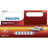 Батарейка PHILIPS Power Alkaline AAA 12шт/уп (LR03P12W/10)