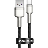 Кабель BASEUS Cafule Metal Data Cable USB to Type-C 66W 0.25м Black (CAKF000001)