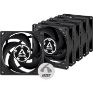 Комплект вентиляторов ARCTIC P8 PWM PST Black 5-Pack (ACFAN00154A)