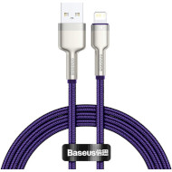 Кабель BASEUS Cafule Metal Data Cable USB for Lightning 1м Purple (CALJK-A05)