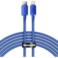 Кабель BASEUS Crystal Shine Series Fast Charging Data Cable Type-C to iP 20W 2м Blue (CAJY000303)