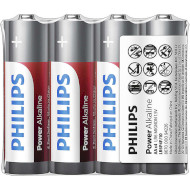 Батарейка PHILIPS Power Alkaline AA 4шт/уп (LR6P4F/10)
