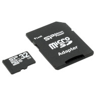 Карта пам'яті SILICON POWER microSDHC 32GB Class 10 + SD-adapter (SP032GBSTH010V10SP)