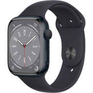 Смарт-годинник APPLE Watch Series 8 GPS 41mm Midnight Aluminum Case with Midnight Sport Band (MNP53UL/A)