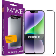 Защитное стекло MAKE Full Cover Full Glue для iPhone 14 (MGF-AI14)