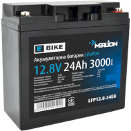 Аккумуляторная батарея тяговая MERLION LiFePO4 E-Bike LFP12.8-24EB (12.8В, 24Ач, BMS)