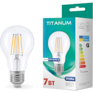 Лампочка LED TITANUM Filament A60 E27 7W 4100K 220V (TLFA6007274)