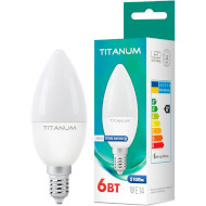Лампочка LED TITANUM C37 E14 6W 3000K 220V (TLC3706143)