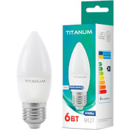 Лампочка LED TITANUM C37 E27 6W 3000K 220V (TLC3706273)