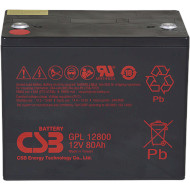 Акумуляторна батарея CSB GPL12800 (12В, 80Агод)