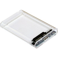Кишеня зовнішня AGESTAR 3UB2P6 12.5mm/15mm 2.5" SATA to USB 3.2 Transparent