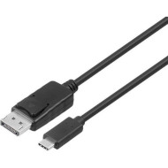 Кабель 2E USB-C - DisplayPort 1м Black (2EW-1925)