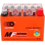 Аккумуляторная батарея OUTDO UTX4L-BS GEL (12В, 4Ач)
