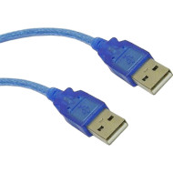 Кабель USB 2.0 AM/AM 3м Blue (S0944)