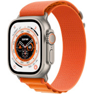 Смарт-годинник APPLE Watch Ultra GPS + Cellular 49mm Titanium Case with Orange Alpine Loop L (MQFM3UL/A)