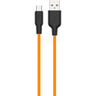 Кабель HOCO X21 Plus USB-A to Micro-USB 1м Black/Orange