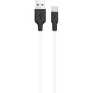 Кабель HOCO X21 USB-A to Type-C 1м Black/White