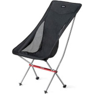 Крісло кемпінгове NATUREHIKE YL06 NH18Y060-Z Outdoor Folding Moon Chair Black (6927595733608)