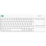 Клавиатура беспроводная LOGITECH K400 Plus Wireless Touch UA White (920-007146)