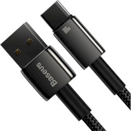 Кабель BASEUS Tungsten Gold Fast Charging Data Cable USB to Type-C 100W 1м Black (CAWJ000001)