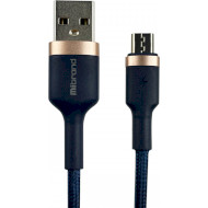 Кабель MIBRAND MI-71 Metal Braided Cable USB-A to Micro-USB 1м Navy Blue (MIDC/71MNB)