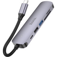 Порт-реплікатор HOCO HB28 Type-C to HDMI+USB3.0+USB2.0+SD+TF+PD