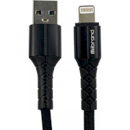 Кабель MIBRAND MI-32 Nylon Charging Line USB-A to Lightning 0.5м Black (MIDC/3205LB)