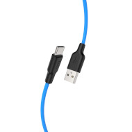 Кабель HOCO X21 Plus USB-A to Type-C 1м Black/Blue