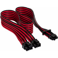 Кабель питания для видеокарты CORSAIR Premium Individually Sleeved 12+4pin PCIe Gen 5 600W 12VHPWR Black/Red (CP-8920334)